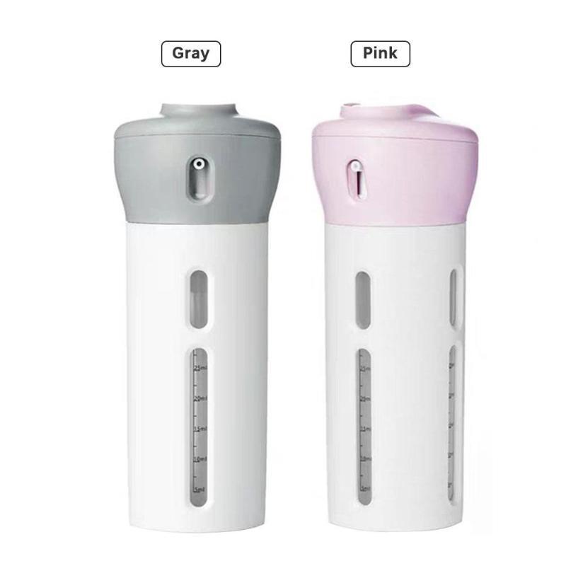 5 pièces/ensemble flacons de pulvérisation 4 en 1 conteneur rechargeable Portable contenants cosmétiques vides Mini bouteille de voyage