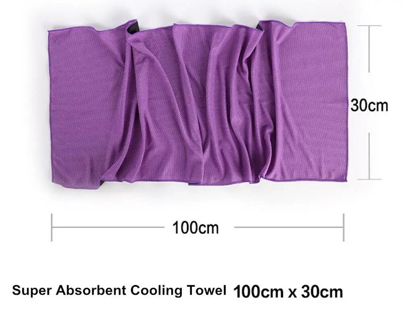 Охлаждающее полотенце, супервпитывающее охлаждающее полотенце для фитнеса, летние велосипедные спортивные охлаждающие полотенца