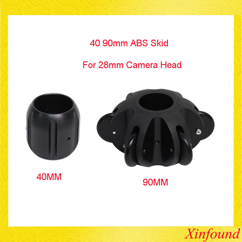 40mm 90mm 100mm ABS Skid For 28mm 38mm Pipe Camera Head Video Camera Head Protective Skid DIY Flexible Pipeline Camera Head Skid