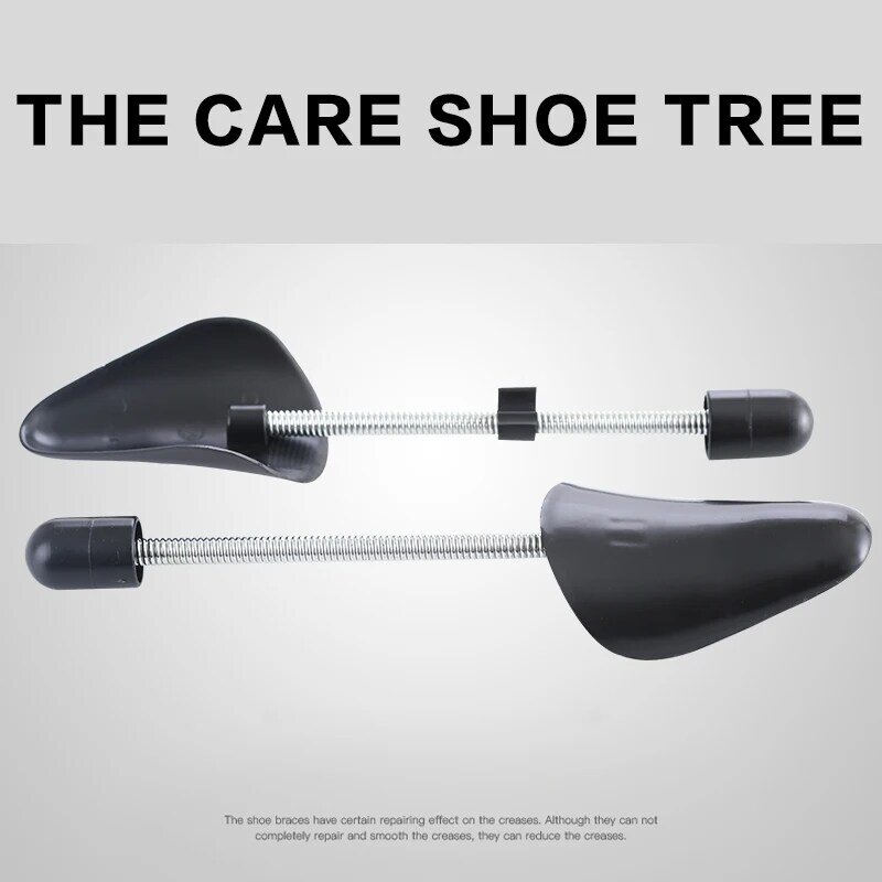 Soporte de plástico para zapatos, ensanchador de longitud ajustable, árboles para zapatos, previene la deformación, arrugas, 1 par