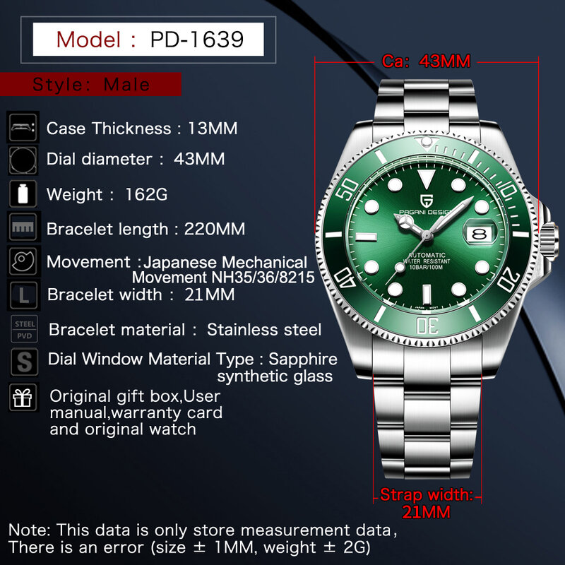PAGANI DESIGN nowi mężczyzna zegarek mechaniczny luksusowa ceramiczna ramka szkiełka zegarka automatyczny zegarek szafirowe szkło zegarek dla mężczyzn Relogio Masculino