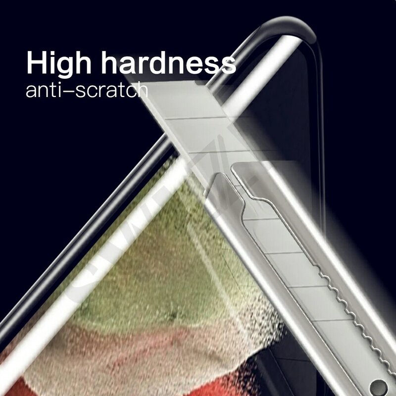 2/1Pcs abdeckung UV gehärtetem glas für Samsung Galaxy S21 hinweis 20 Ultra S20 S10 S9 S8 10 plus schutzhülle telefon screen protector film