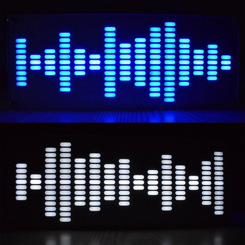 Ecualizador Digital LED de gran tamaño con tecla táctil, 225 segmentos, espectro de música, ondas de sonido, Kit electrónico, bricolaje
