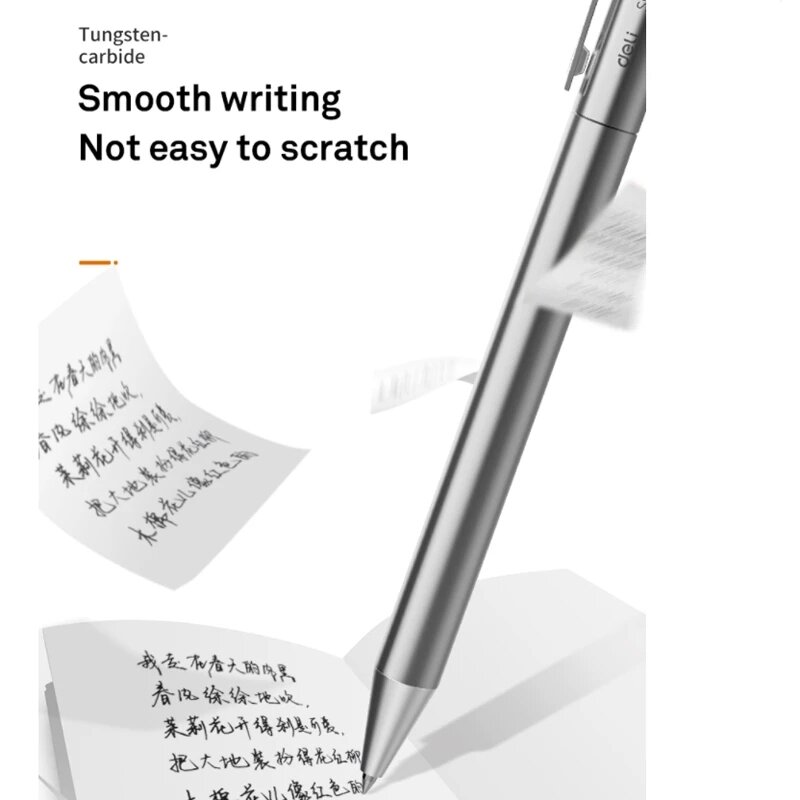 Xiaomi Deli Metall Gel Pen Rollerball Caneta ручка Kugelschreiber 0,5 MM Unterzeichnung Stifte für Büro Studenten Geschäft Stationären Versorgung