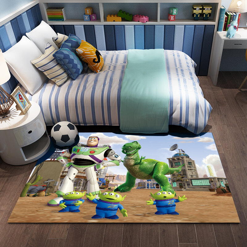 Alfombra de dibujos animados 3D para decoración de habitación de niños, tapete de juego, regalo de cumpleaños, para sala de estar