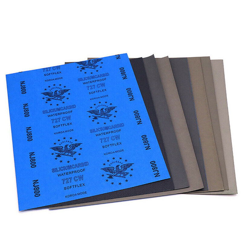 1000 1200 1500 2000 2500 3000 5000 7000 10000 Grit Wet And Dry A4 Sandpaper Abrasive Polishing Tool