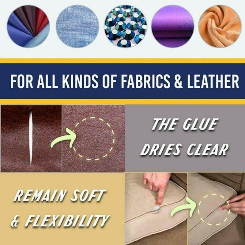 1PC 50ml Ultra-stick Sew Glue Liquid Sewing Solution Kit Fast Tack Dry Multifunction Clothing Repair Glue Universal Dropship