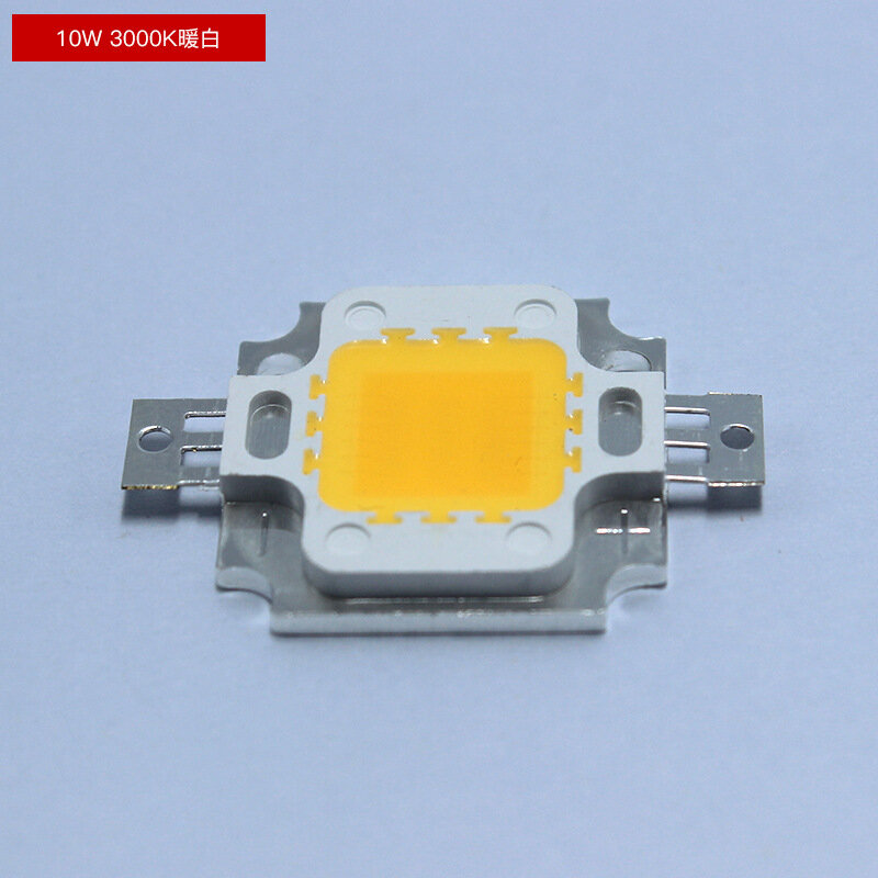 Power source integrated 10W bright white LED chip warm white LED light source of light projecting lamp beads advertising lights