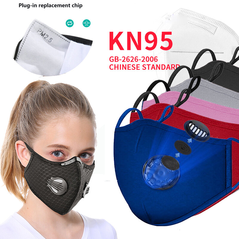 Máscara transpirable de respiración 3D para la boca para adultos y niños, máscara lavable reutilizable a prueba de gripe