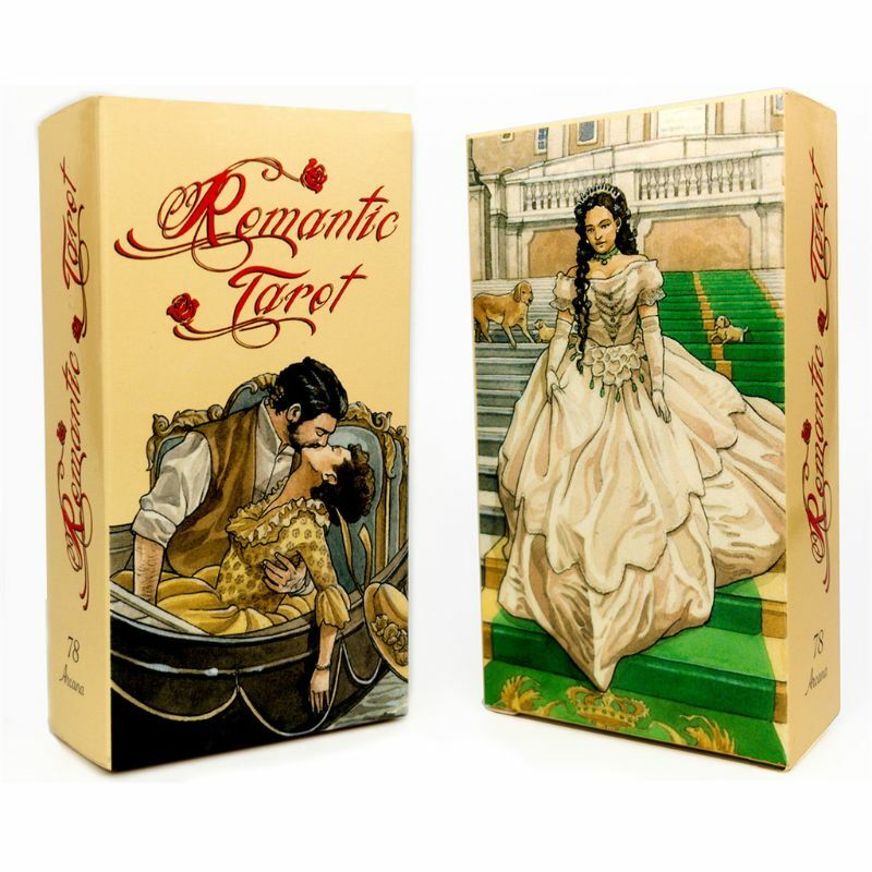 Baraja de cartas de Tarot romántica, juego de mesa de oráculo de adivinación del destino, 78 cartas