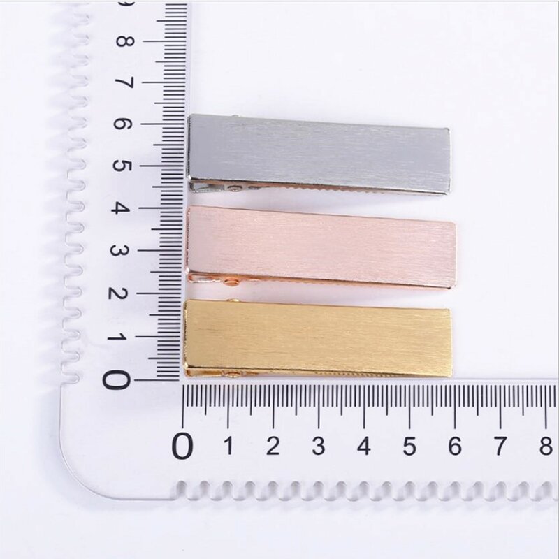 6 pcs/lot 6-8cm High quality brushed alloy metal hairpin geometric rectangular plane hairpin personality headdress accessories