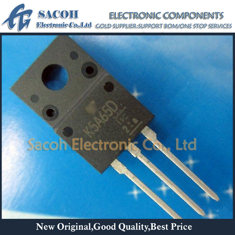 10Pcs TK5A65D K5A65D or TK5A65DA or TK5A60D or TK5A60W TO-220F 5A 650V Power MOSFET