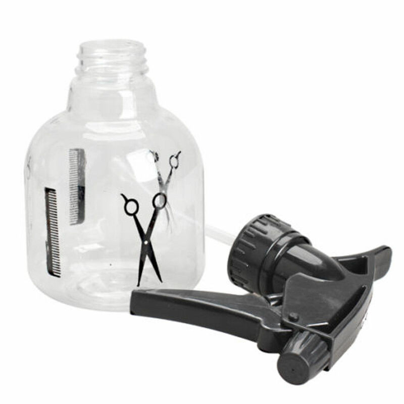 Botella dispensadora de aspersores de plástico negro, rociador reutilizable para plantas y flores, accesorios para herramientas de peluquería, 1 unidad