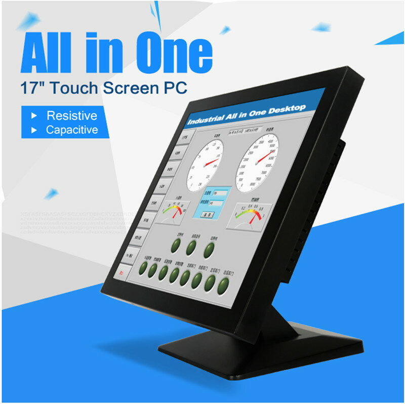 Touch screen Da 10.4 Pollici Mini pc fanless panel pc industriale con Incorporato Win 10 OS