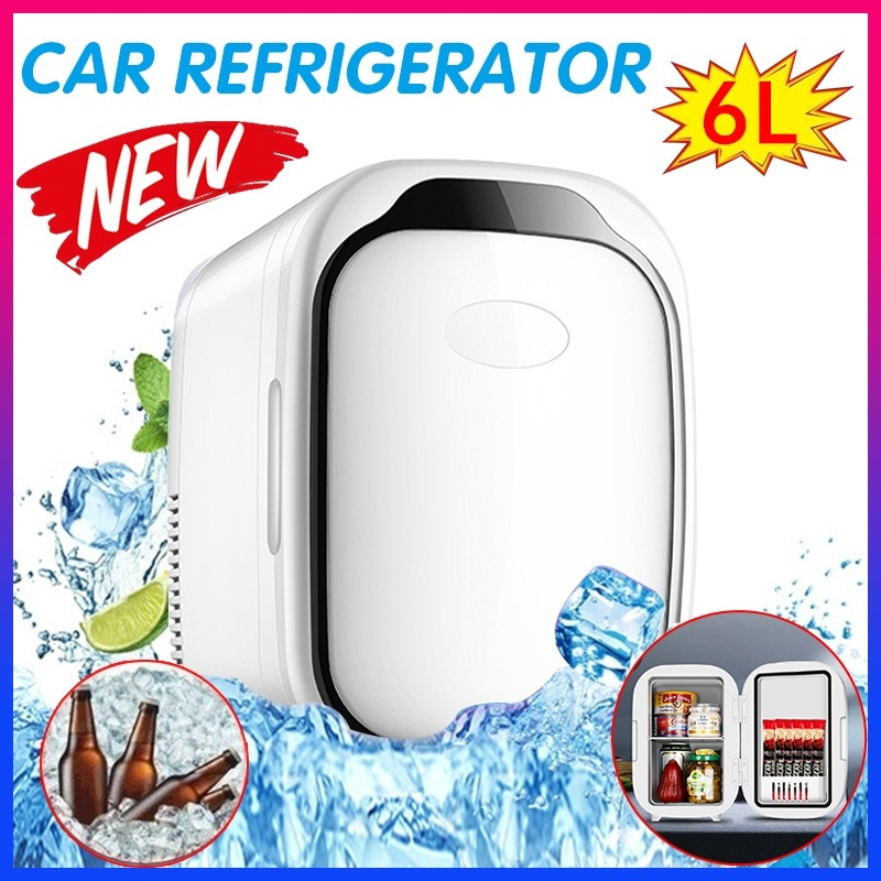 6l mini geladeira para casa carro duplo-uso multifuncional geladeira portátil pequeno carro geladeira viagem refrigerador congelador