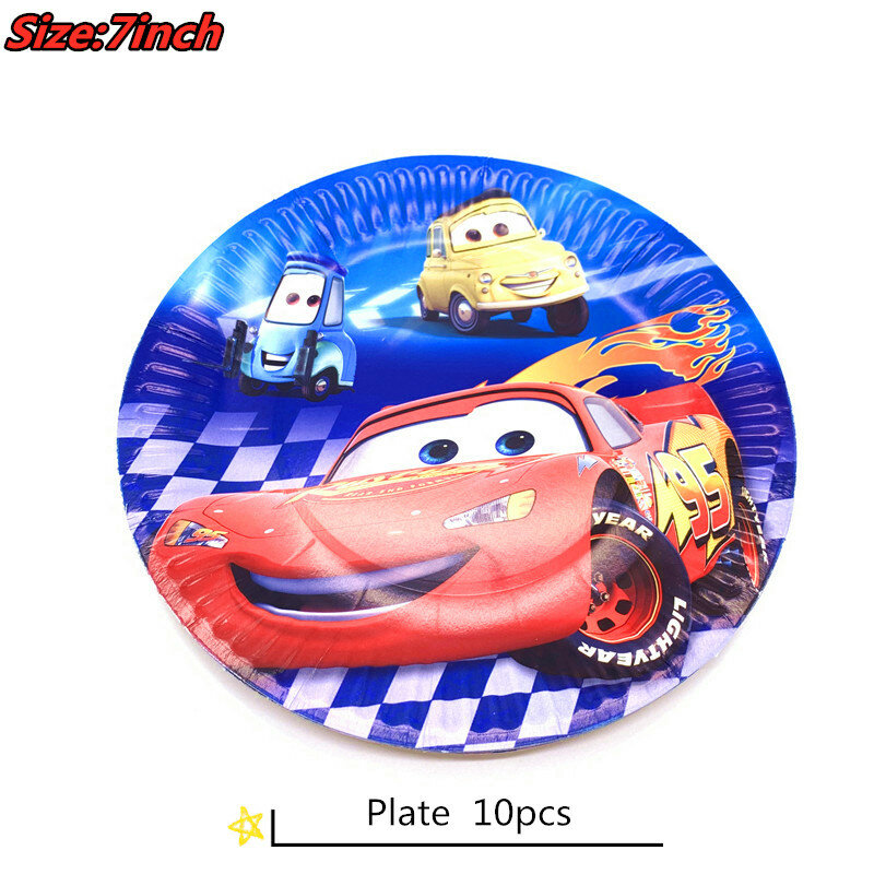 Disney carros mcqueen tema conjunto decoração fontes de festa copos pratos palhas para a festa de aniversário decorações crianças chá de fraldas presente