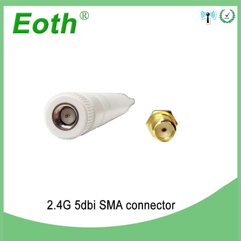 EOTH Antena 2.4G 5dbi Sma Male Wlan Wifi 2.4Ghz Antena IPX Ipex 1 SMA Female Pigtail Kabel Ekstensi Iot Modul Antena