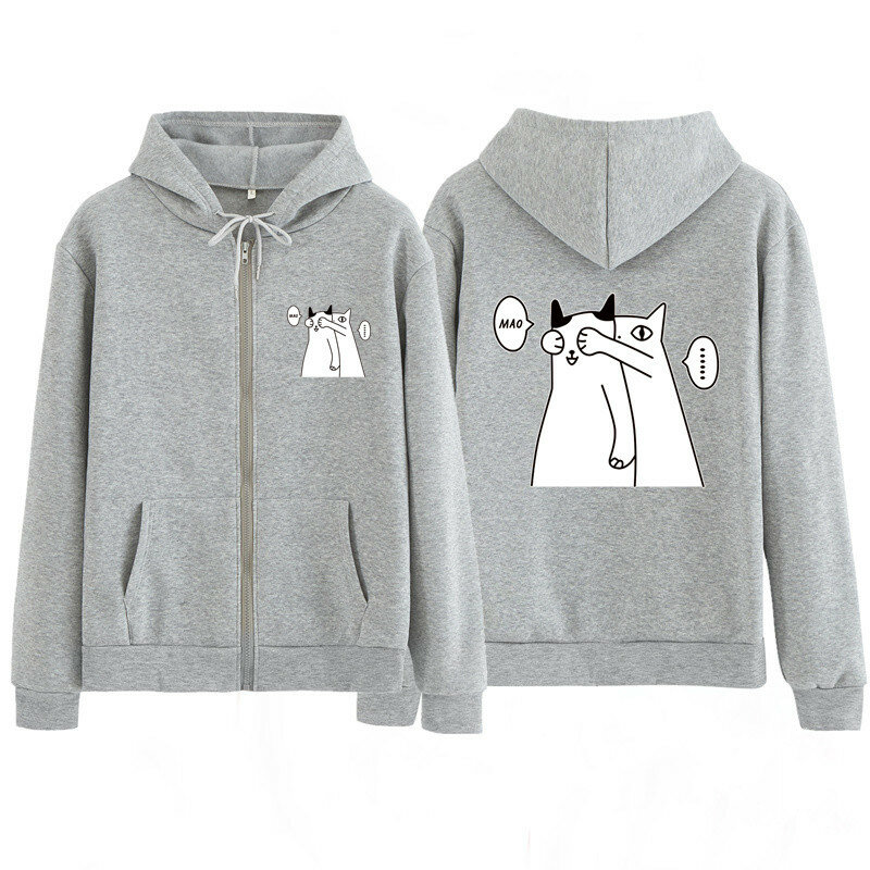 2020 women hoodies children girl shirt animal couple cat sweatshirts Zipper Hoodie sweatshirt spring autumn jackets