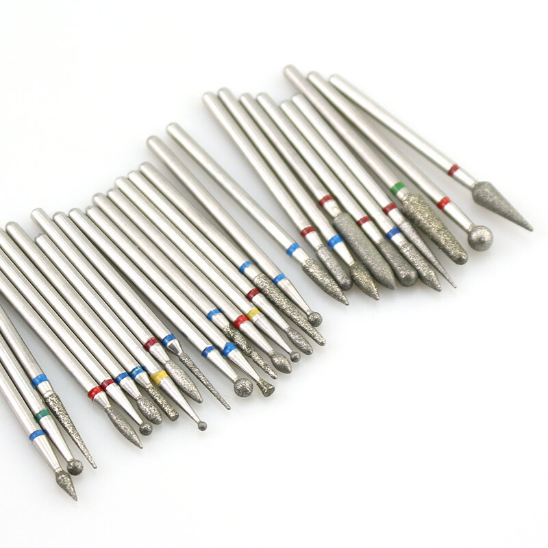 28 Тип алмазные фрезы для маникюра электрическая для ухода за ногтями Файлы сверла для удаления лака для ногтей инструменты для маникюра
