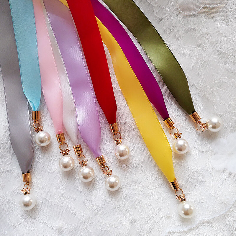 2020 best-selling color belt bridal belt children belt pearl pendant ribbon belt bridesmaid waist ornament wedding accessories