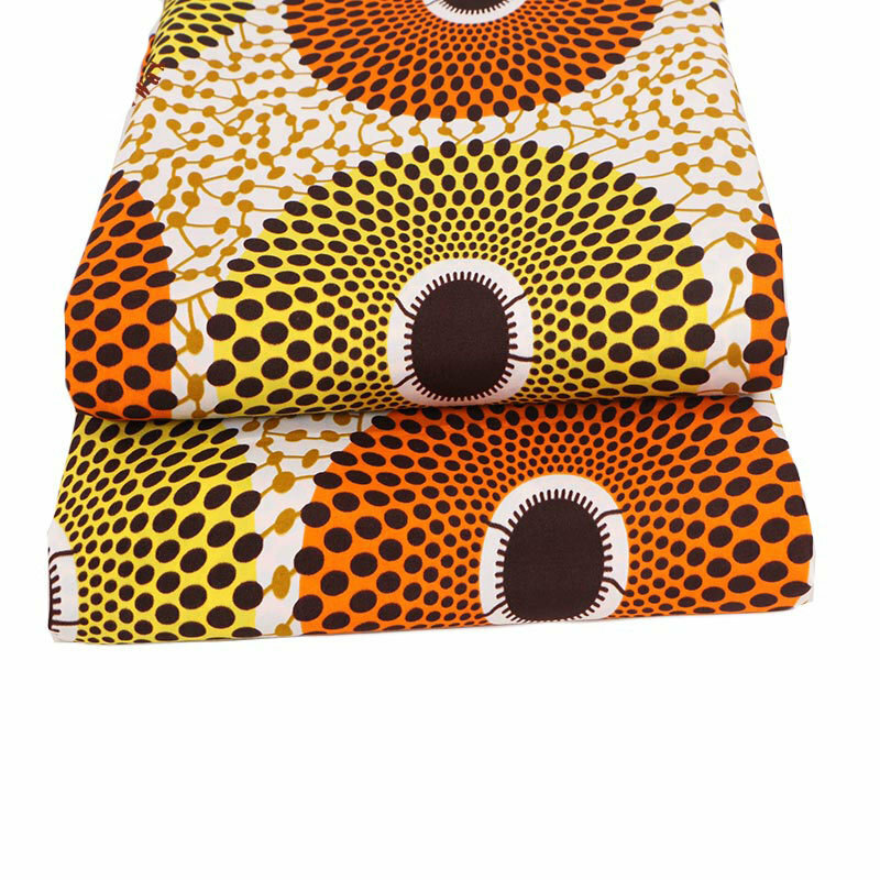 Ankara Châu Phi Polyester Sáp In Hình Vải Binta Thực Sáp Cao Cấp 6 Sân Châu Phi Vải Cho ĐẦM DỰ TIỆC PL536