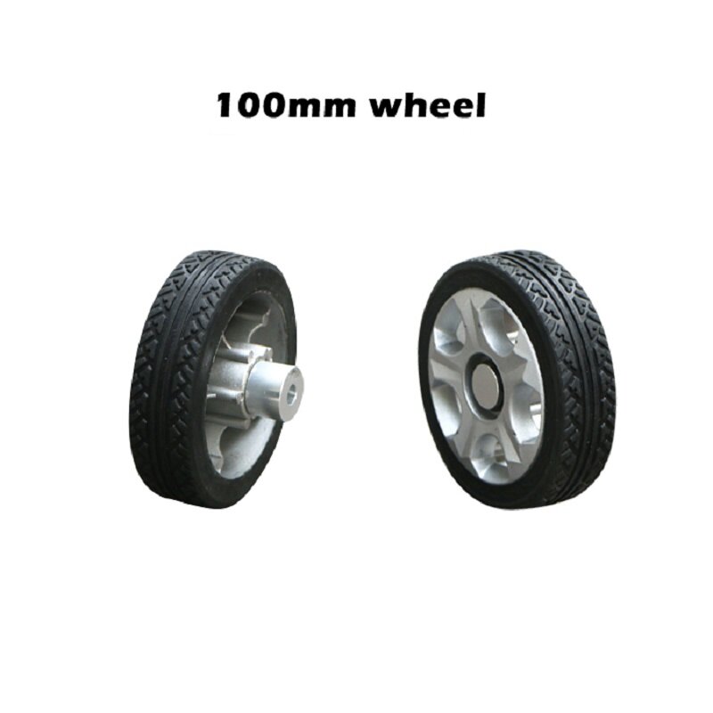 100/200kg Payload Solid Rubber Aluminum Bearing Wheel Smart Car Driving Wheel Driven Tire Agv Non-Inflation for DIY Robot Parts