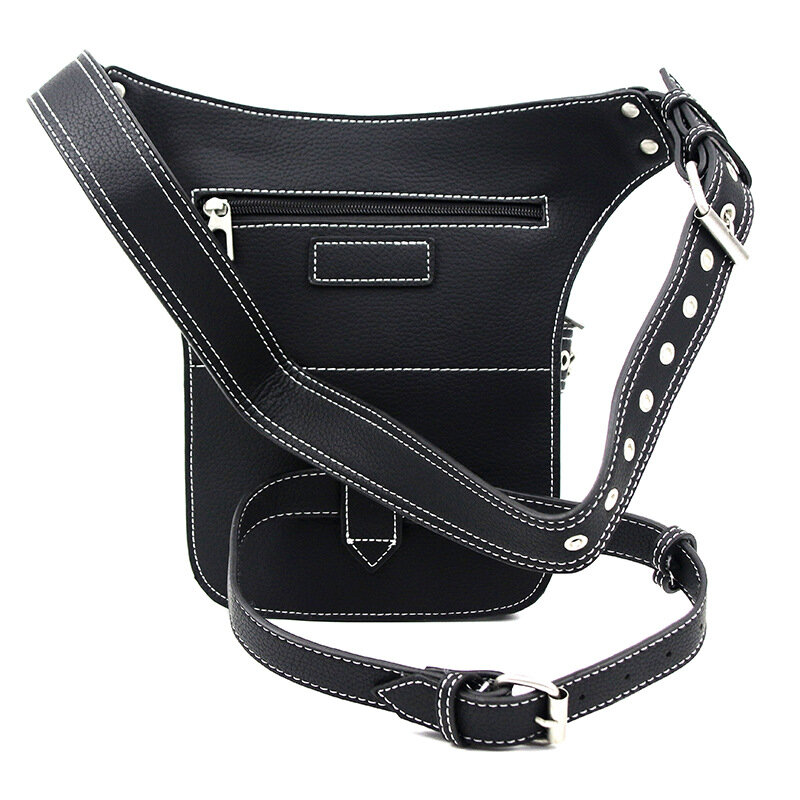 Ретро поясная сумка в стиле стимпанк, Мужская Уличная сумка-мессенджер на одно плечо, Женская Мужская привлекательная поясная сумка с заклепками, сумки для ног