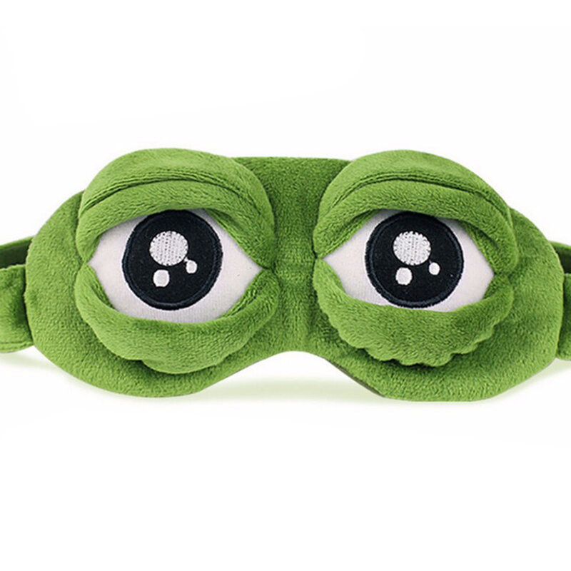 3D Kikker Slaapmasker Eyeshade Pluche Eye Cover Reizen Cartoon Eyeshade Voor Eye Travel Relax Slapen Gift
