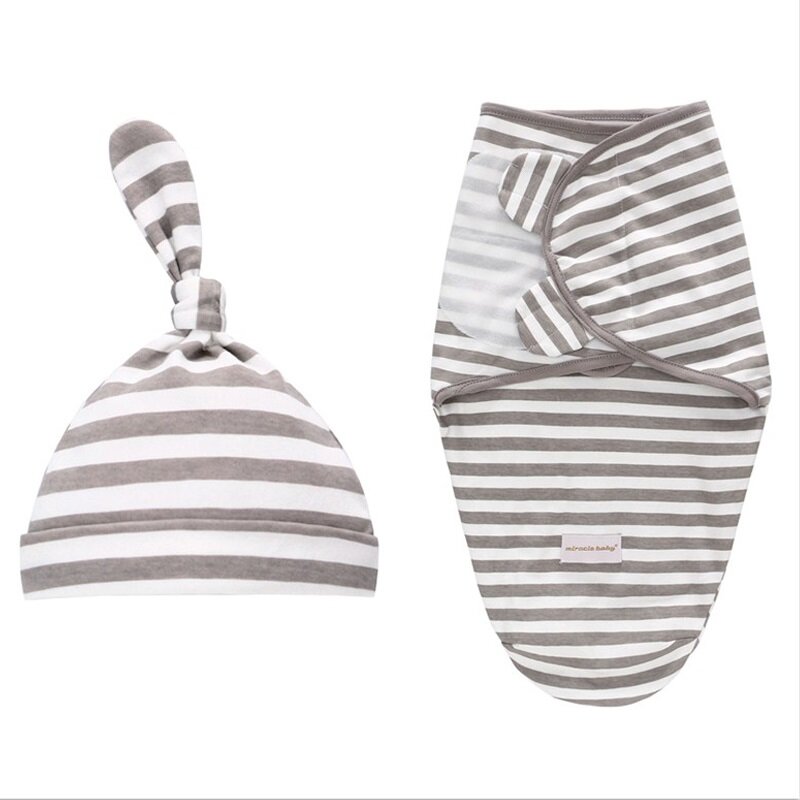 Couverture enveloppante Anti-choc pour nouveau-né de 0 à 6 mois, ensemble de sac de couchage pour bébé KF669