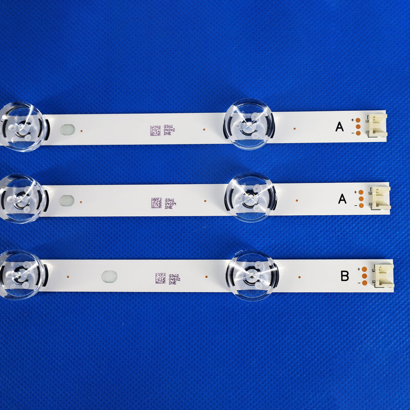 Baru 3 buah * 6LED 590mm lampu latar LED Strip Bar kompatibel untuk LG Strip UOT 32 INCH DRT 3.0 32 A B 6916l-2223A 6916l-2224A