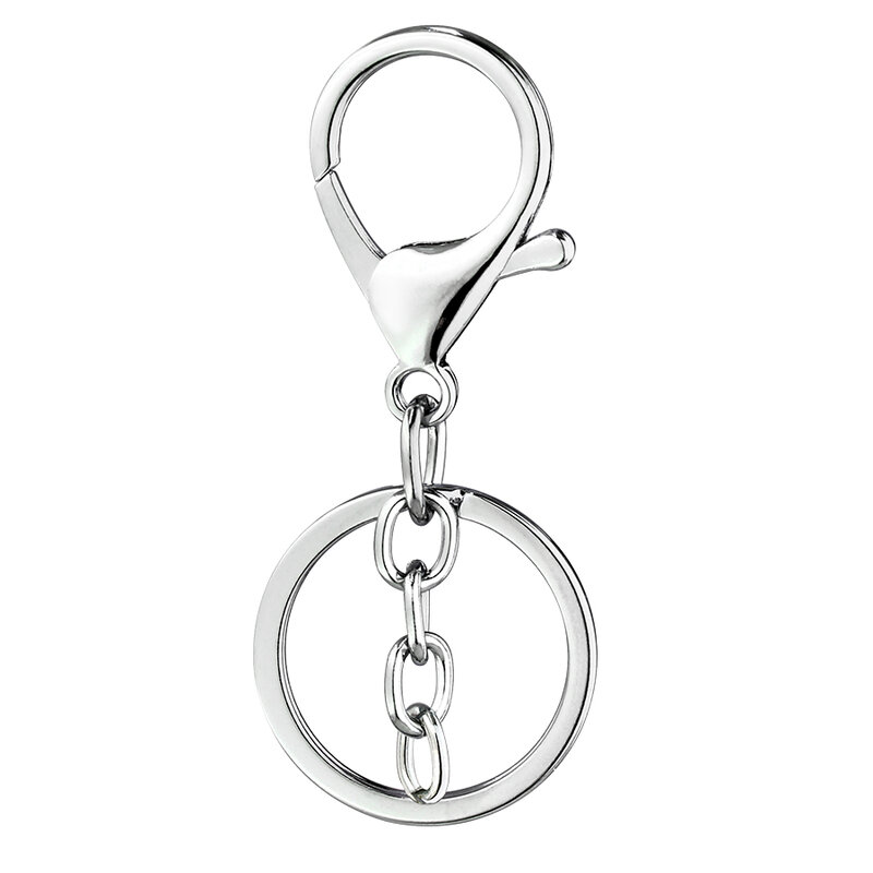 Porte-clés avec anneau fendu JOConnector pour bricolage, breloques pendantes suspendues, porte-clés de document, or, odor, noir, argent