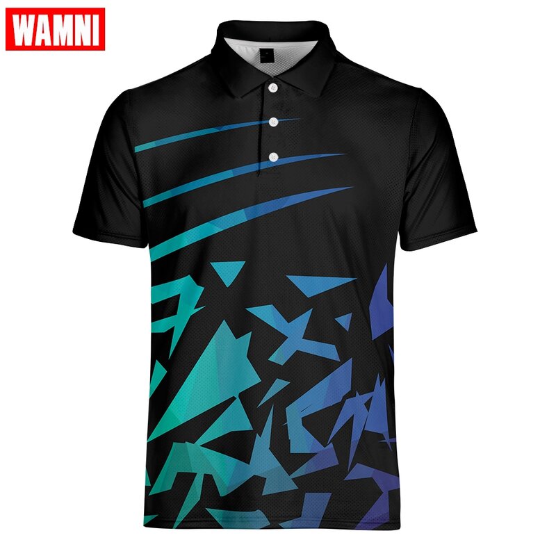 WAMNI/Модная рубашка для бадминтона, Повседневная рубашка большого размера с отложным воротником, простая темно-красная теннисная рубашка с к...