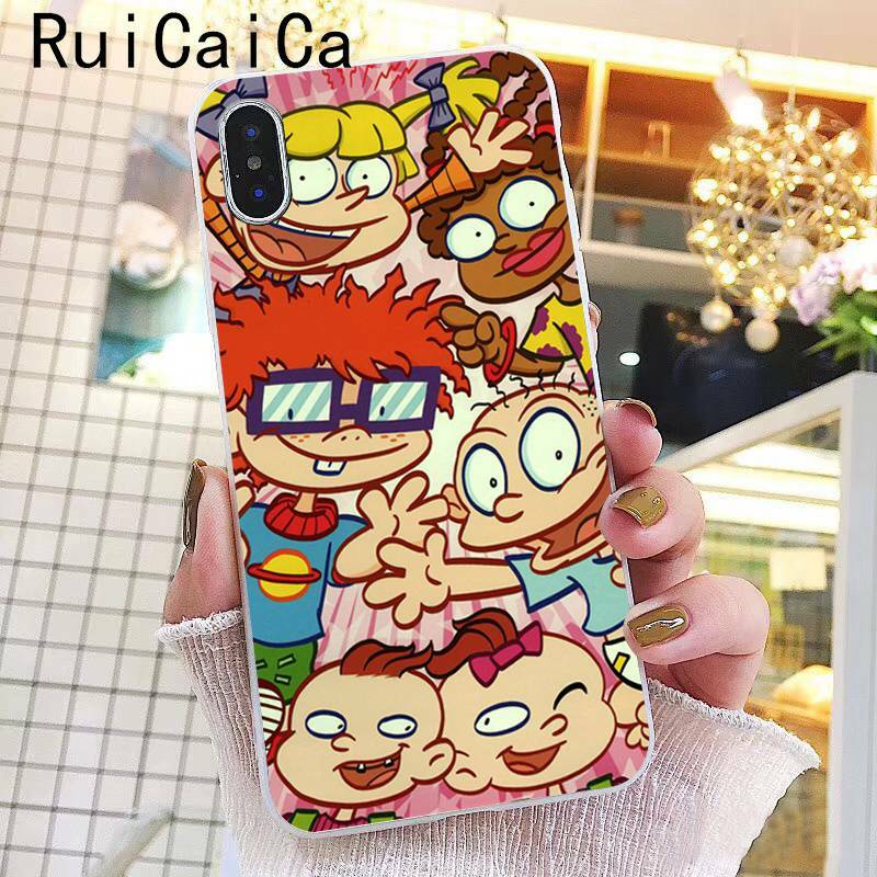 Ruicaica cartoon Rugrats amin schönen Weichen Silikon Telefon Fall für iPhone 8 7 6 6S Plus X XS MAX 5 5S SE XR 10 Fundas Abdeckung