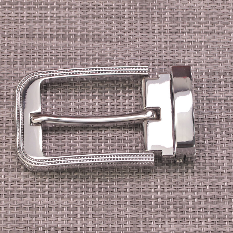 Olny balck pino fivela adequado para 3.3cm de largura cintos alta qualidade designer fivela prata requintado sem cintos fivela
