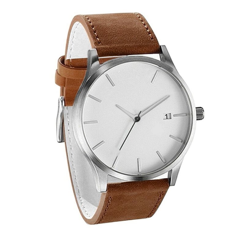 Luxury Watch Men Leather Ultra-thin Stainless Steel Black Bracelet Wristwatches Male Watch Clock reloj hombre relogio masculino