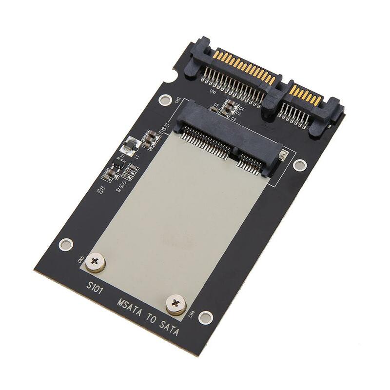Universal mSATA Mini SSD to 2.5" SATA Standard 22-Pin Converter Adapter Card for Windows 2000/XP/7/8/10/Vista Linux Mac 10 OS
