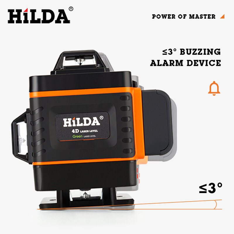 Hilda 12/16 linhas 3/4d nível de nível de laser auto-nivelamento 360 horizontal e vertical código ： CASA12 USD20-12 novo usuário