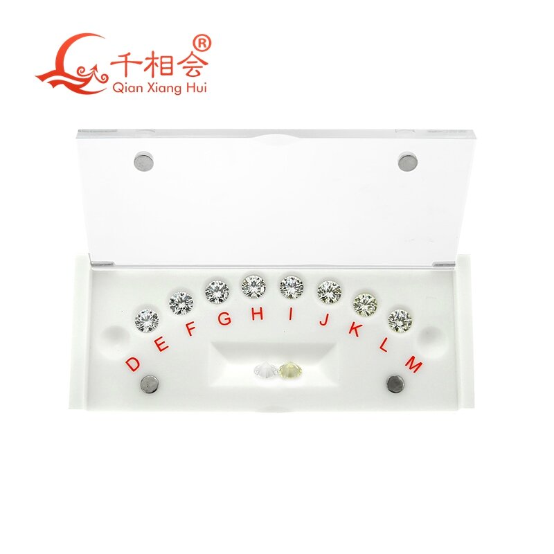 4Cs  Refer to the GIA Diamond  standard color grade  CZ Master Stone round  laser cubic zirconia stone tester tools