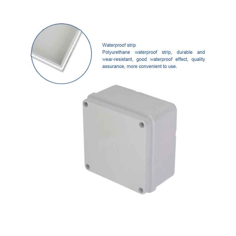 Mini caja de plástico para proyectos electrónicos, caja pequeña de plástico ABS de 107x107x60mm