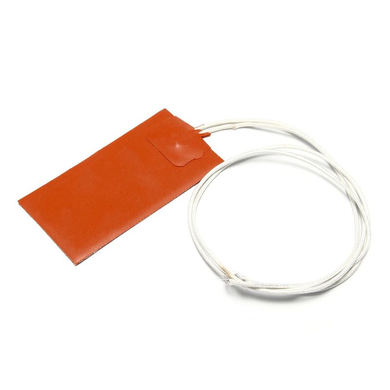 15 Вт электрическая грелка 12 В DC силиконовый оранжевый греющий коврик 30 °C 150 °C 5MΩ одеяло гидравлический нагревательный бак пластина