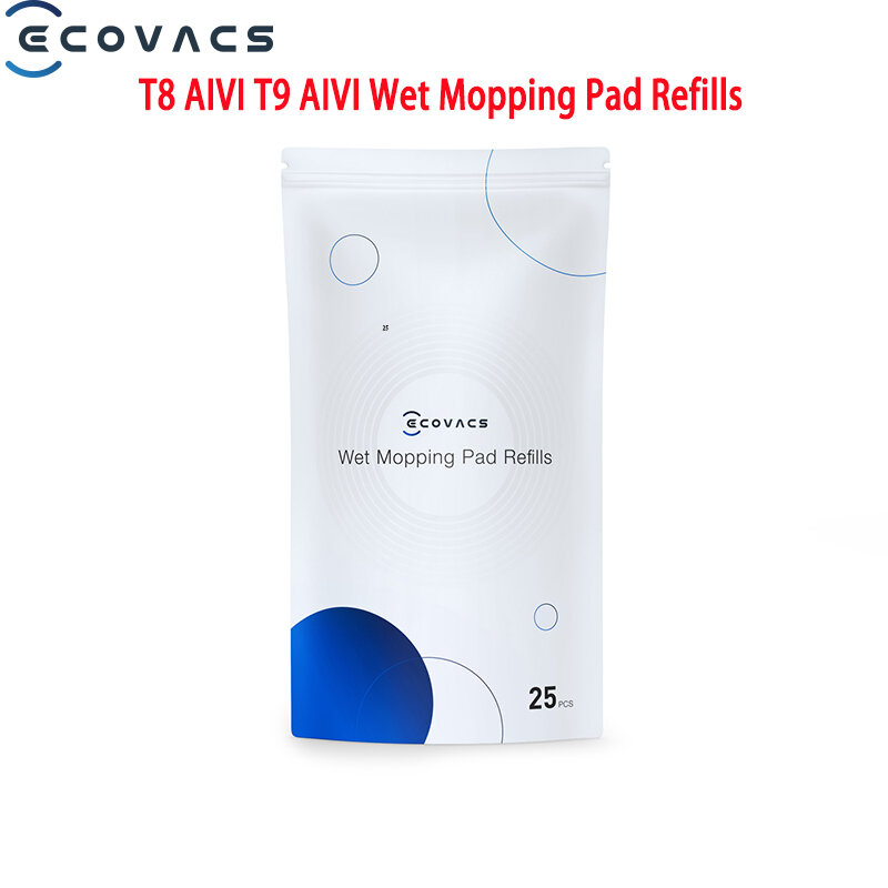 ECOVACS – tampon de nettoyage humide jetable T8 AIVI T9 AIVI, recharge Deebot Ozmo T8/T9 MAX Power