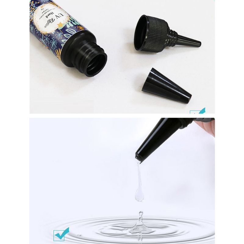 Hard UV Resin Glue Crystal Clear Curing Epoxy Resin Jewelry Making Tool