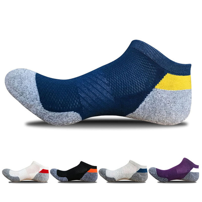 Элитные спортивные носки-лодочки, яркие цветные дышащие уличные носки до щиколотки для баскетбола, велосипеда, бега, пешего туризма