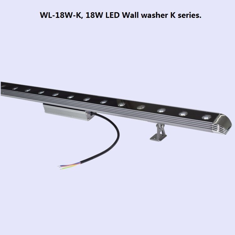 Lámpara LED de pared resistente al agua IP65, lámpara de lavado monocromática y colorida DMX512 RGB, 10 piezas, 18W24W