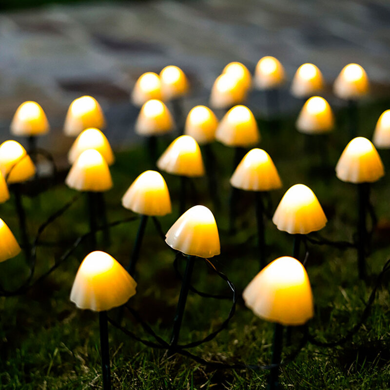 Luci da giardino a forma di fungo a LED a luce solare impermeabile IP66 a più colori