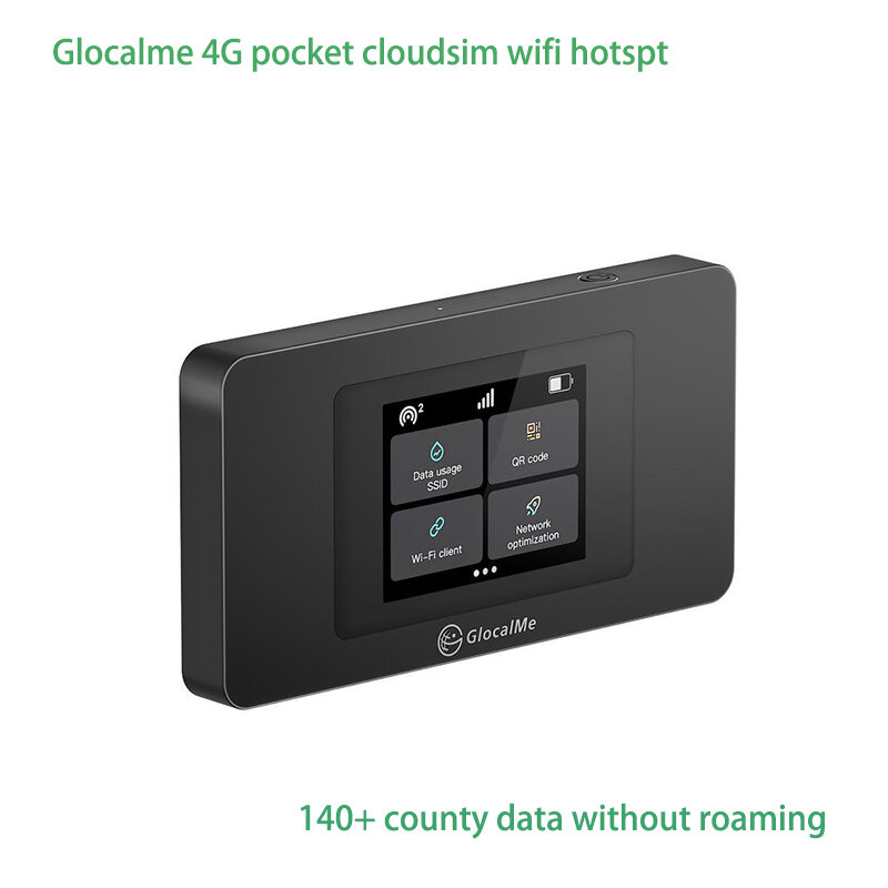 Glocalme U3X 4G wireless global data terminal support 140+ country network data with charge app andriond and ios for travel