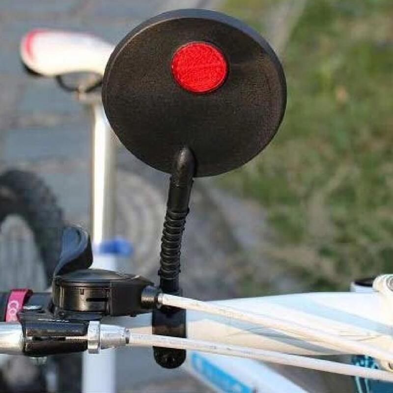 Regulowane rowerowe lusterko wsteczne z reflektorem bezpieczeństwo Bike akcesoria do jazdy lusterko wsteczne