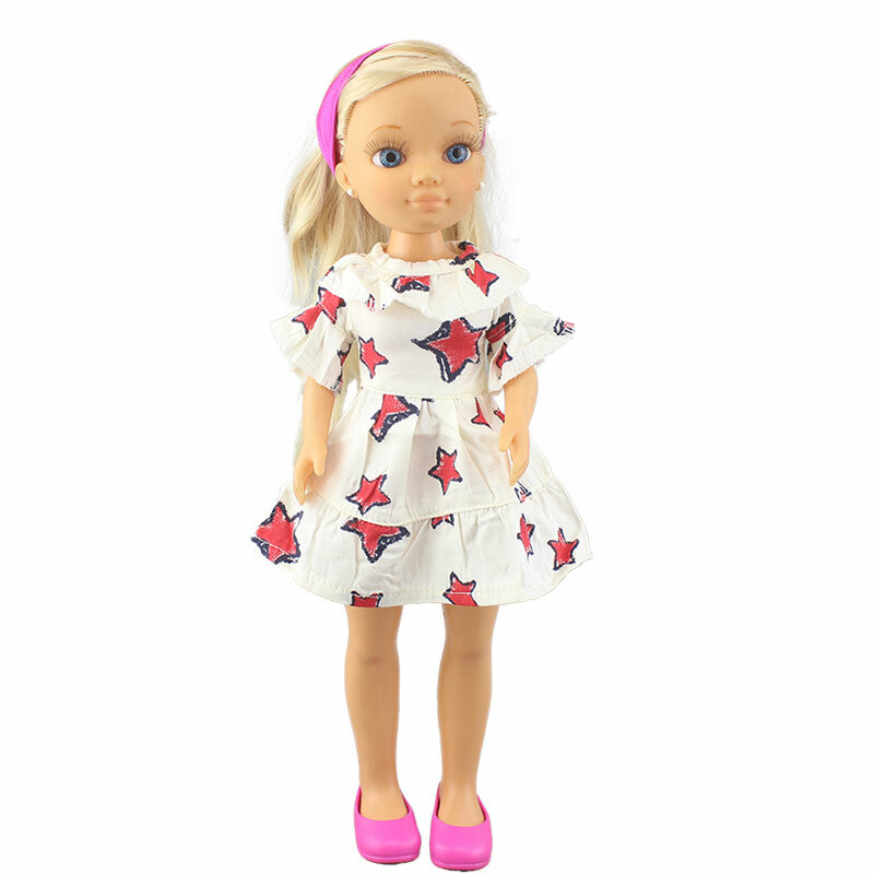 2023เดรสน่ารักใหม่เสื้อผ้าขนาดพอดีกับตุ๊กตา Nancy Famosa 42ซม. (ไม่รวมตุ๊กตาและรองเท้า) เครื่องประดับสำหรับตุ๊กตาเด็กผู้หญิง