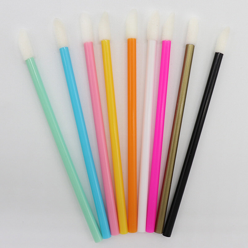 50 Pcs Disposable Make Up Lip Brush แปรงลิปสติก Gloss Wands Applicator Hollow ลิปแปรงเครื่องสำอางค์ความงามเครื่องมือ