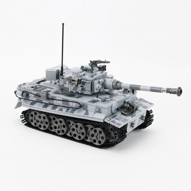 WW2 tanque de bloques de construcción Tigre militar alemán Legoing militar WW2 tanque soldado arma ejército ladrillos juguetes para niños regalo